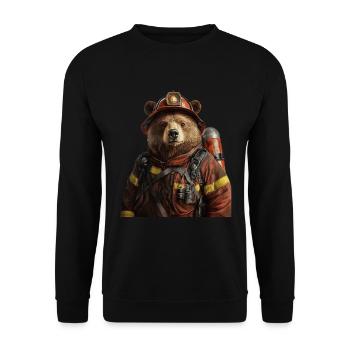 Tragen - Unisex Pullover - Schwarz - Vorne - Alina (178cm) & Michal (187cm)