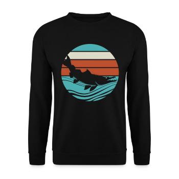 Gar - Unisex Pullover - Schwarz - Vorne - Alina (178cm) & Michal (187cm)