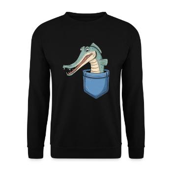 Gar - Unisex Pullover - Schwarz - Vorne - Alina (178cm) & Michal (187cm)