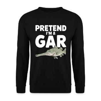 Gar - Unisex Pullover - Schwarz - Vorne - Alina (178cm) & Michal (187cm)