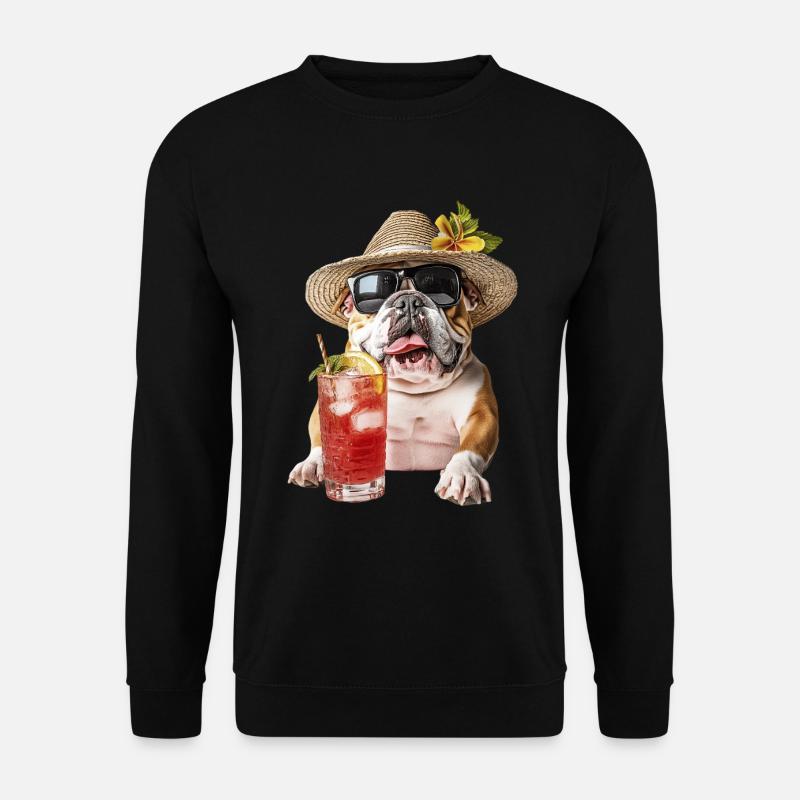Bulldogge - Unisex Pullover - Schwarz