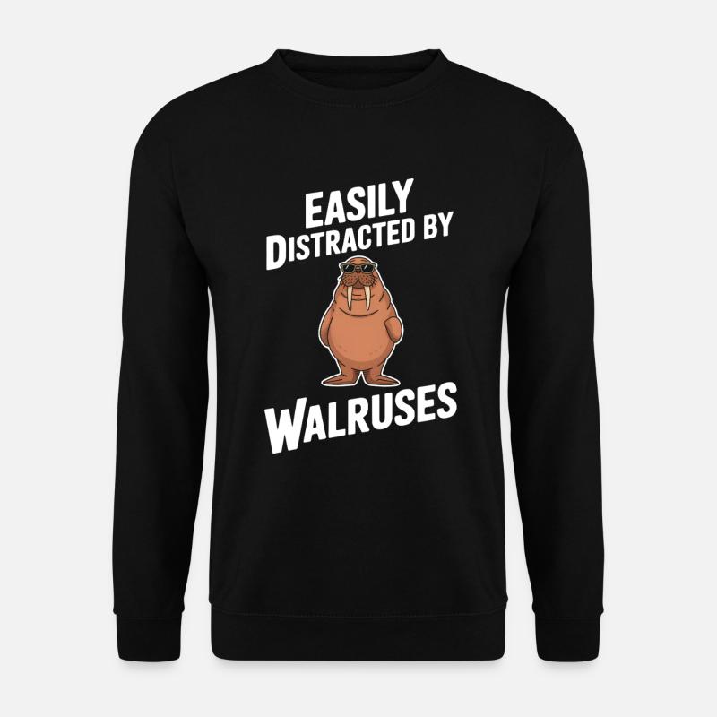 Walross - Unisex Pullover - Schwarz