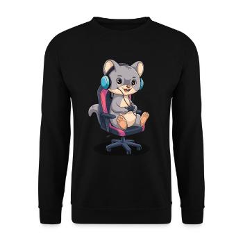 Wiesel - Unisex Pullover - Schwarz - Vorne - Alina (178cm) & Michal (187cm)
