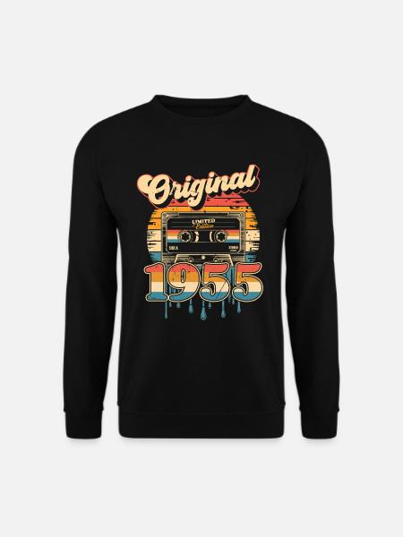 70. Geburtstag 70 Jahre Jahrgang 1955 Mann Frau - Unisex Pullover - Schwarz