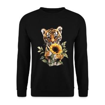 Gepard - Unisex Pullover - Schwarz - Vorne - Alina (178cm) & Michal (187cm)