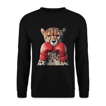Gepard - Unisex Pullover - Schwarz - Vorne - Alina (178cm) & Michal (187cm)