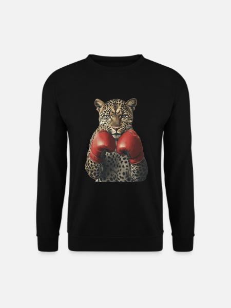 Leopard - Unisex Pullover - Schwarz