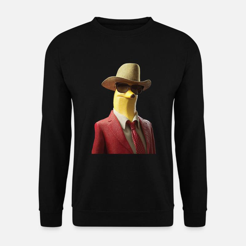 Banane - Unisex Pullover - Schwarz