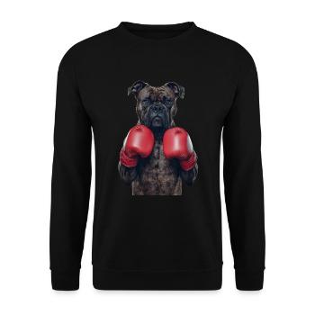 Cane Corso - Unisex Pullover - Schwarz - Vorne - Alina (178cm) & Michal (187cm)