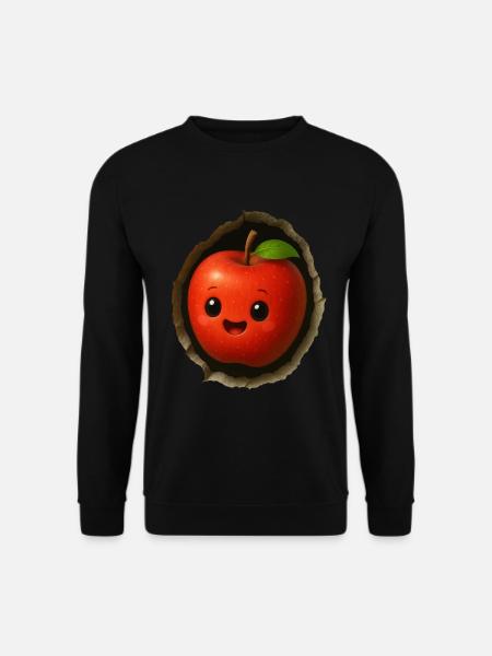 Apfel - Unisex Pullover - Schwarz