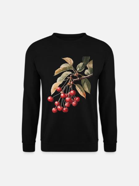Kirsche - Unisex Pullover - Schwarz