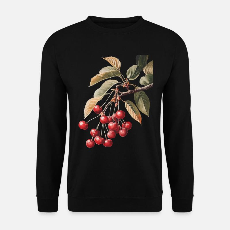 Kirsche - Unisex Pullover - Schwarz
