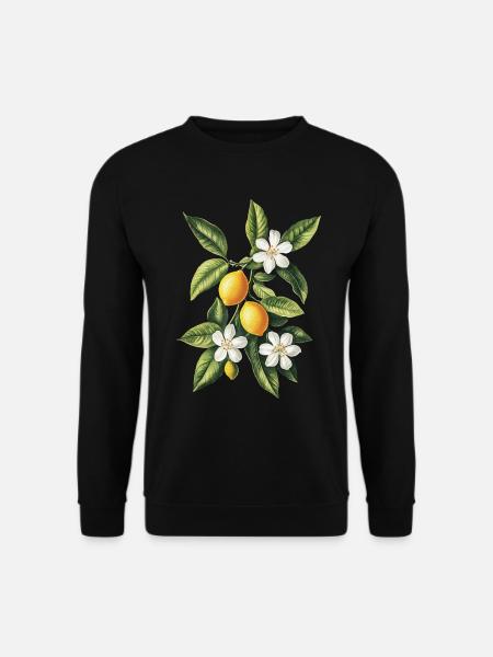 Zitrone - Unisex Pullover - Schwarz