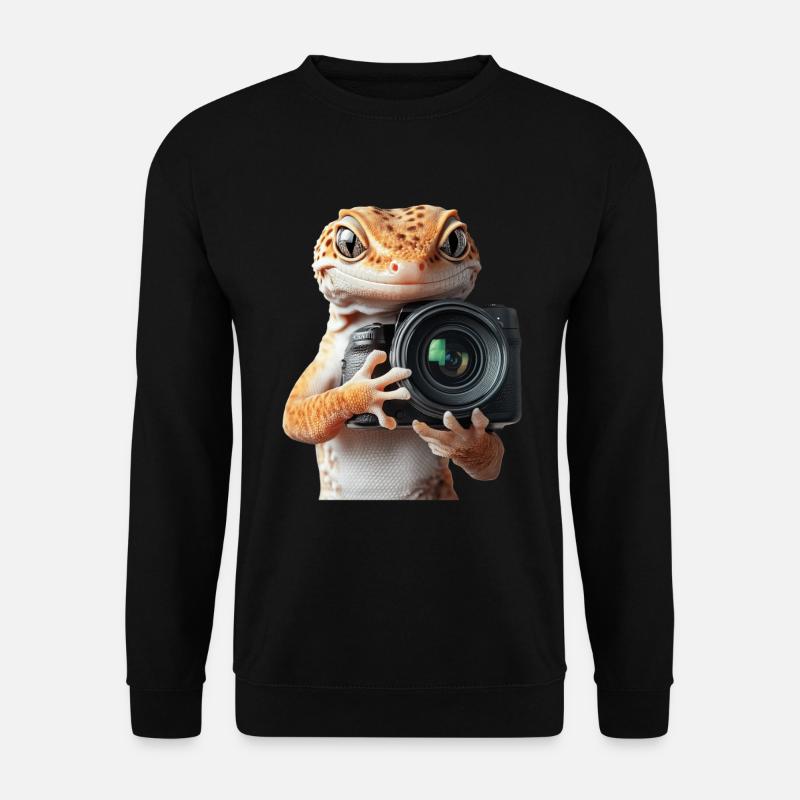 Leopardgecko - Unisex Pullover - Schwarz