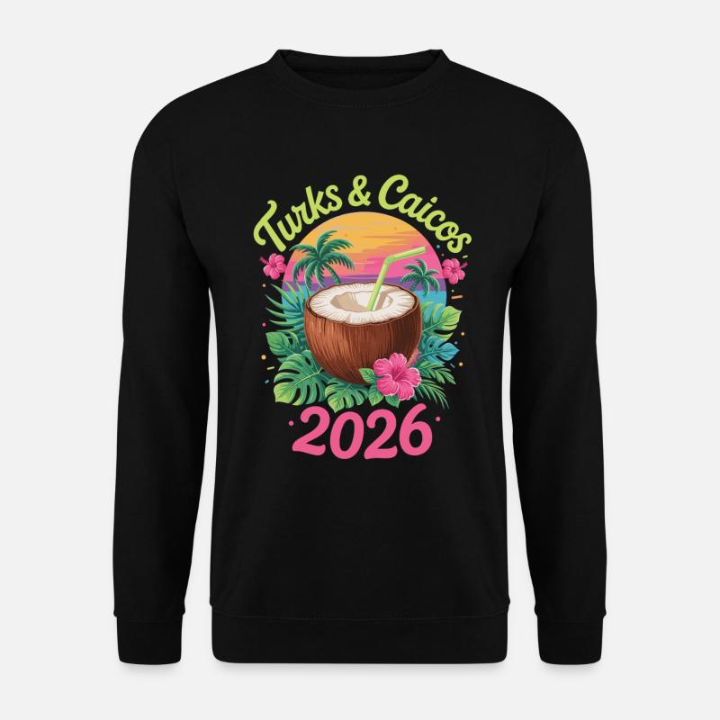 Turks- und Caicosinseln - Unisex Pullover - Schwarz