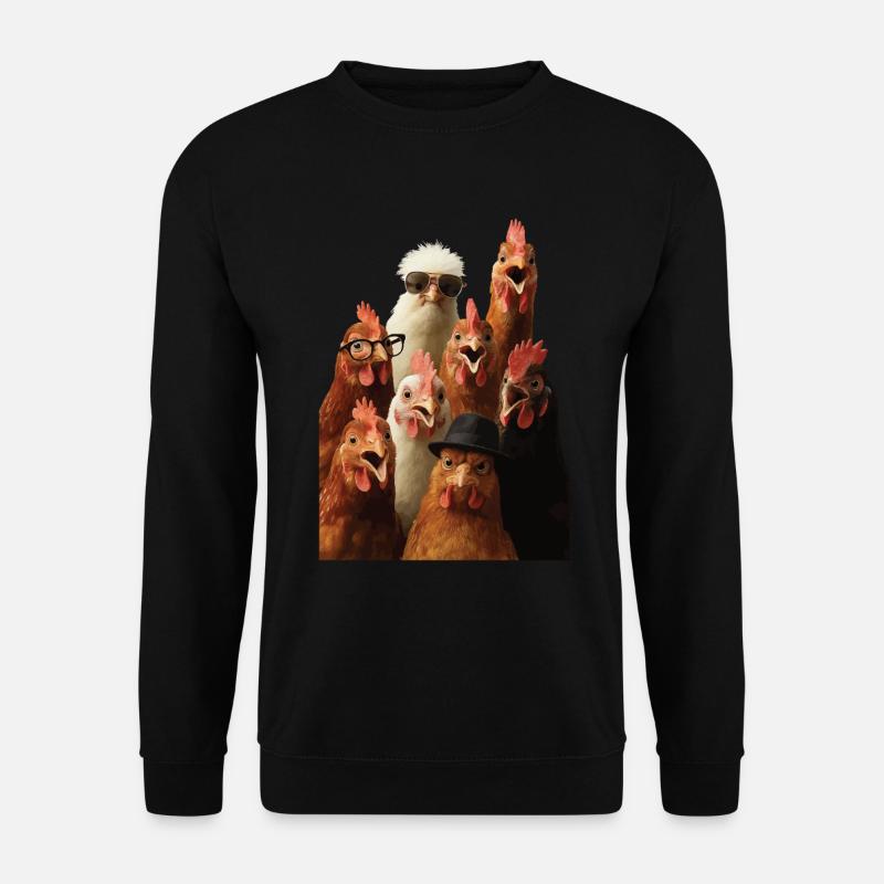 Huhn - Unisex Pullover - Schwarz
