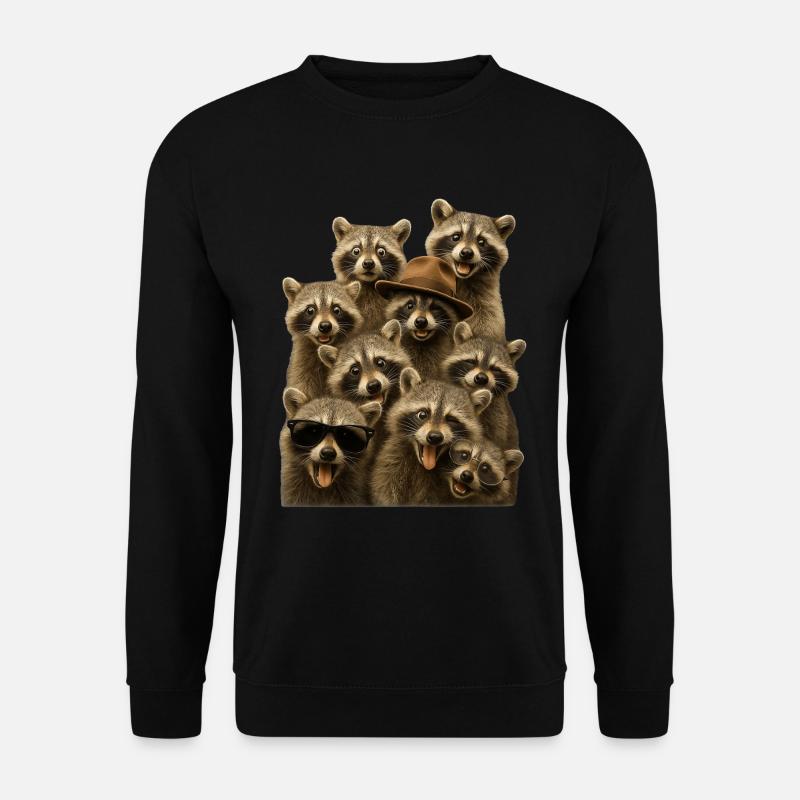 Waschbär - Unisex Pullover - Schwarz