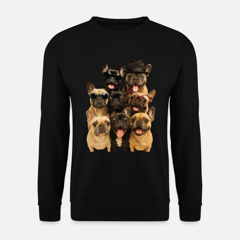 Französische Bulldogge - Unisex Pullover - Schwarz