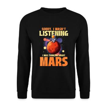 Mars - Unisex Sweatshirt - black - Front - Alina (178cm) & Michal (187cm)