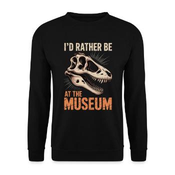 Museum - Unisex Pullover - Schwarz - Vorne - Alina (178cm) & Michal (187cm)