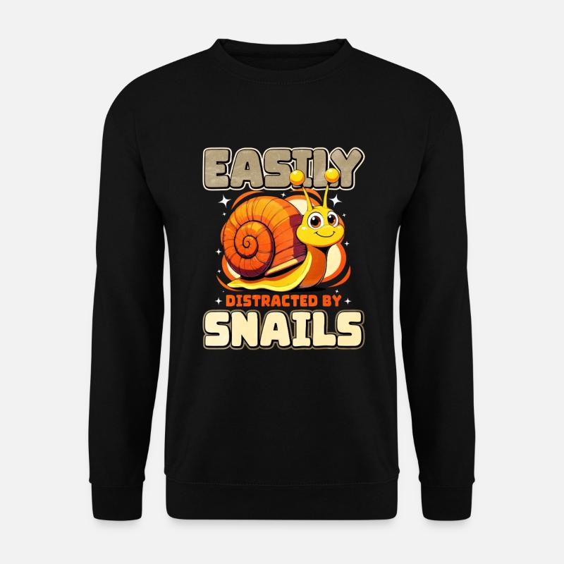 Schnecke - Unisex Pullover - Schwarz