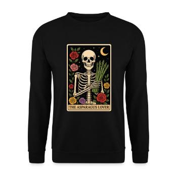 Spargel Tarot - Unisex Pullover - Schwarz - Vorne - Alina (178cm) & Michal (187cm)