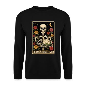 Tarot de chou-fleur - Sweat-shirt Unisexe - noir - Devant - Alina (178cm) & Michal (187cm)
