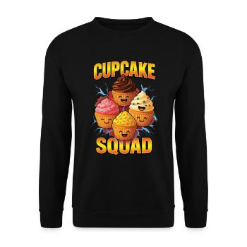 Cupcake - Unisex Pullover - Schwarz - Vorne - Alina (178cm) & Michal (187cm)