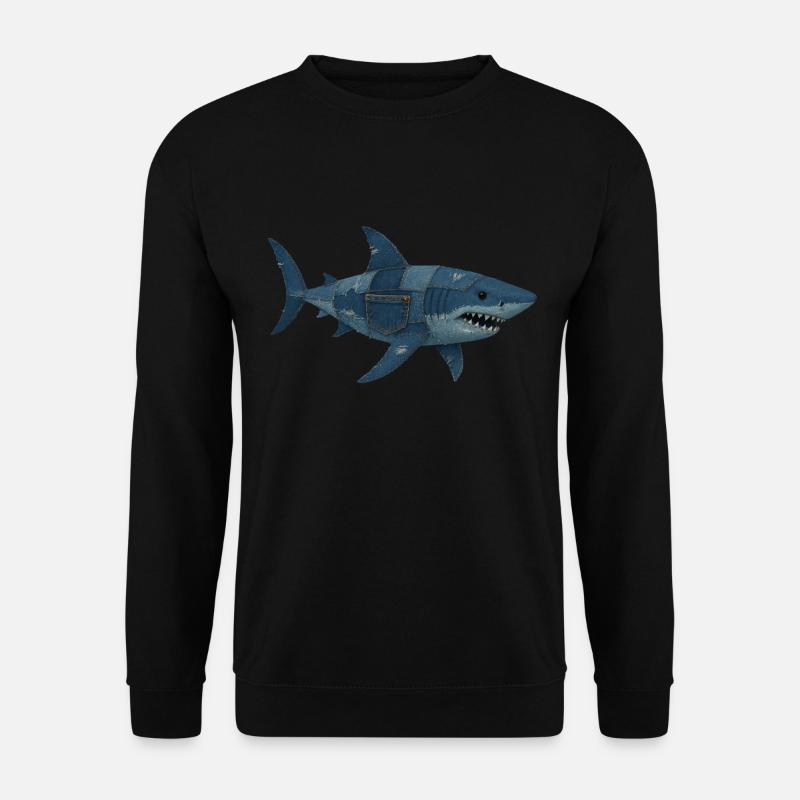Shark Denim - Unisex Sweatshirt - black