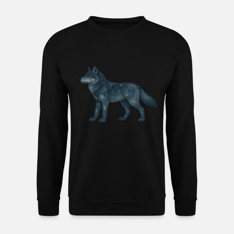 Wolf Denim - Unisex Sweatshirt - black