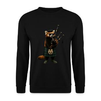 Cornemuse Red Panda - Sweat-shirt Unisexe - noir - Devant - Alina (178cm) & Michal (187cm)