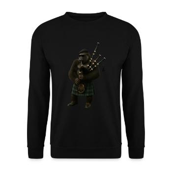 Cornemuse Gorilla - Sweat-shirt Unisexe - noir - Devant - Alina (178cm) & Michal (187cm)