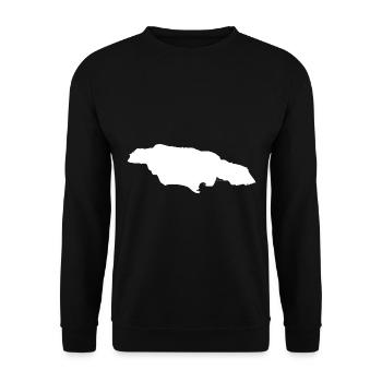 Jamaika Landkarte Flagge - Unisex Pullover - Schwarz - Vorne - Alina (178cm) & Michal (187cm)