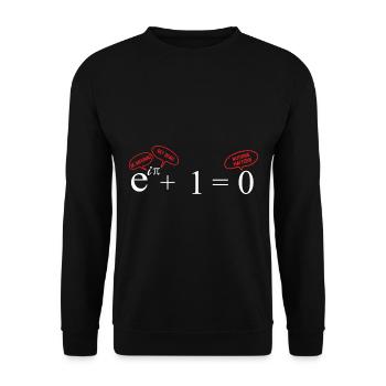 Funny Math Math Nerd Gift Sayings - Unisex Sweatshirt - black - Front - Alina (178cm) & Michal (187cm)