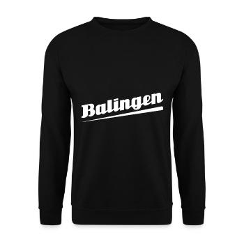Balingen - Stadt best place ever - Unisex Pullover - Schwarz - Vorne - Alina (178cm) & Michal (187cm)