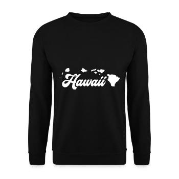 Hawaii Islands - Unisex Sweatshirt - black - Front - Alina (178cm) & Michal (187cm)