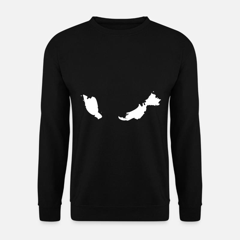 Malaysia map flag - Unisex Sweatshirt - black