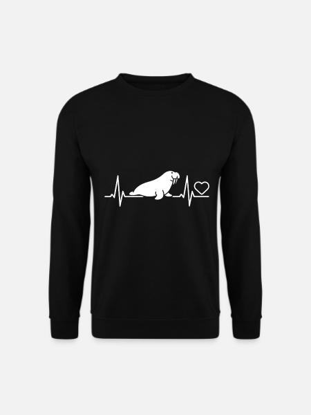 Walross - Unisex Pullover - Schwarz