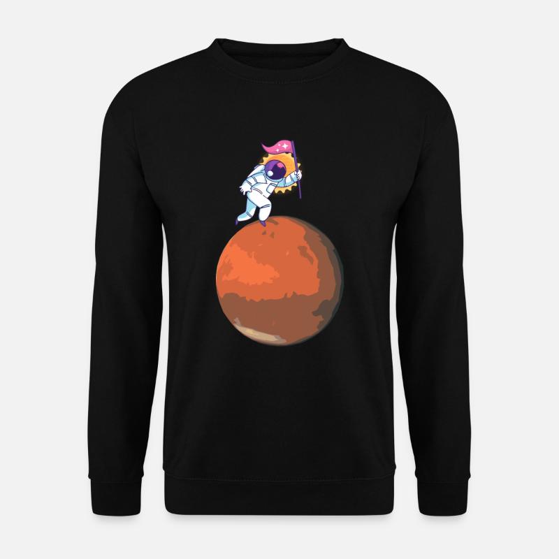 Astronaut on Mars cool gift idea - Unisex Sweatshirt - black
