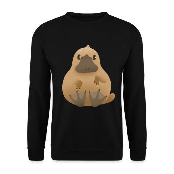 Platypus (platypus) - Unisex Sweatshirt - black - Front - Alina (178cm) & Michal (187cm)