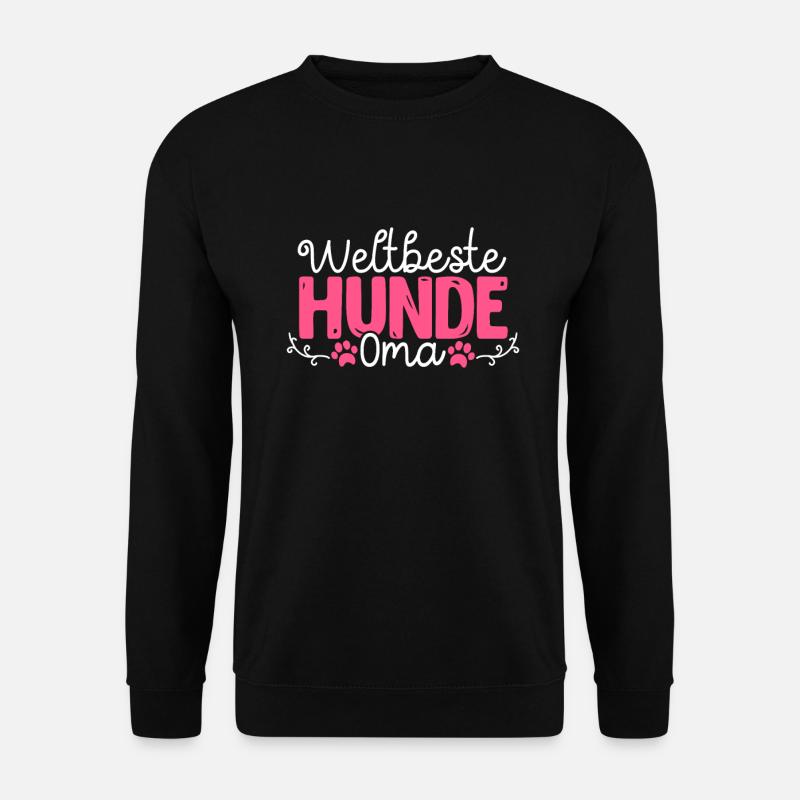 Weltbeste HUNDE Oma - Unisex Pullover - Schwarz