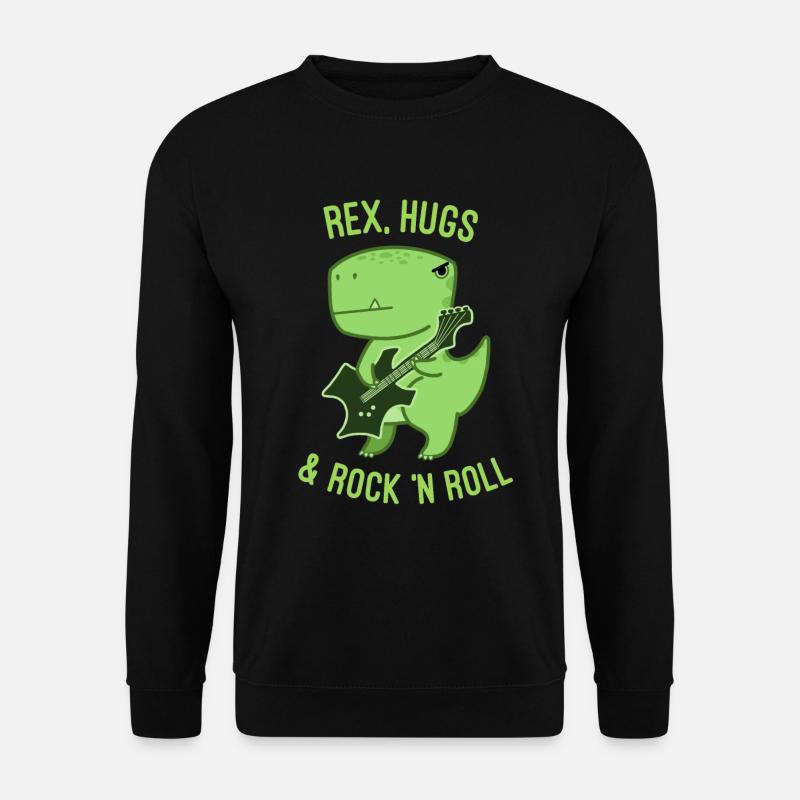 Rex, Hugs et Rock 'n Roll - Sweat-shirt Unisexe - noir