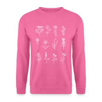 Wildblumen - Unisex Pullover - Pink - Vorne