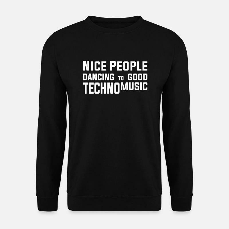 Soirée techno musique dance - Sweat-shirt Unisexe - noir