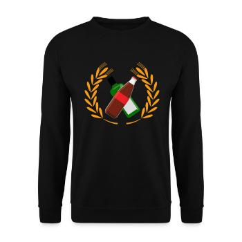 Cola Korn enfant du village JGA boire - Sweat-shirt Unisexe - noir - Devant - Alina (178cm) & Michal (187cm)