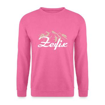 Zefix Bavaria Bavarian saying Oida dahoam - Unisex Sweatshirt - pink - Front