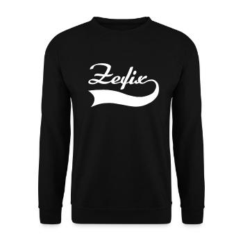 Bayern Grantler Zefix bayrischer Spruch Geschenk - Unisex Pullover - Schwarz - Vorne - Alina (178cm) & Michal (187cm)