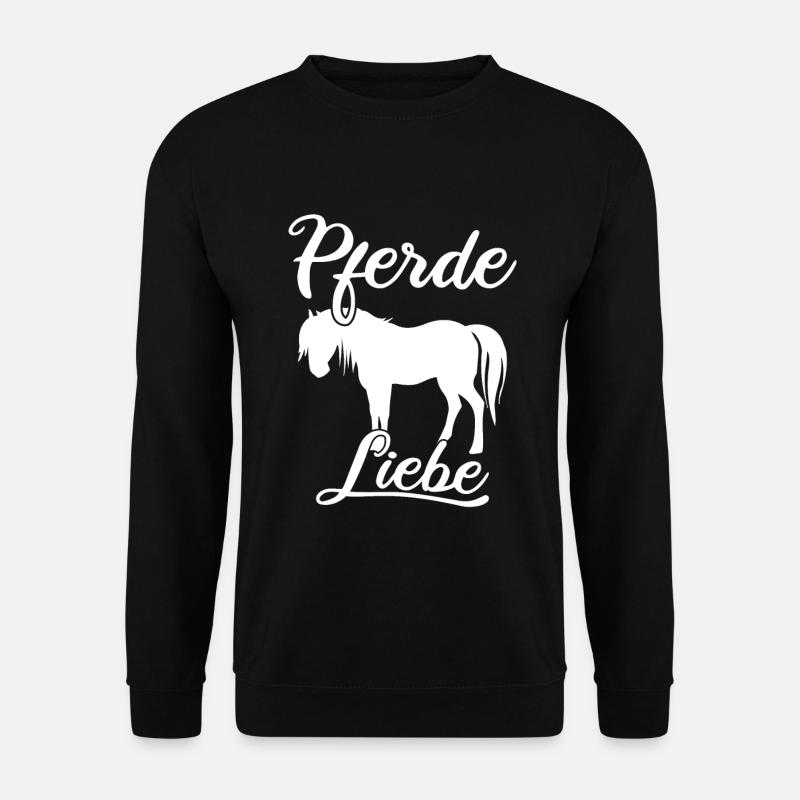 Pferde Liebe, Pferdemotiv, Pferde. - Unisex Pullover - Schwarz