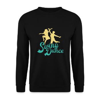 Swing Dance - Unisex Pullover - Schwarz - Vorne - Alina (178cm) & Michal (187cm)