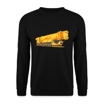 Grue opérateur grue chantier de construction cadeau de travailleur de la construction - Sweat-shirt Unisexe - noir - Devant - Alina (178cm) & Michal (187cm)